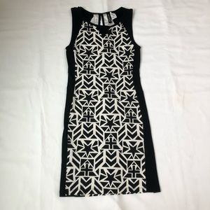 Geometric Star Stretchy Fitted Dress